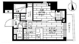 アジールコフレ中目黒 5階 間取り図