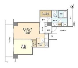 トルナーレ日本橋浜町 39階 間取り図