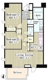 OASE用賀 W301 間取り図