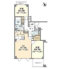 プレスティージュ目黒東山 3階 間取り図