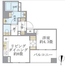 ブリリア中野 2階 間取り図