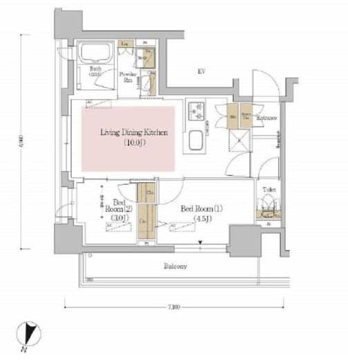 アーバネックス文京本郷 402 間取り図