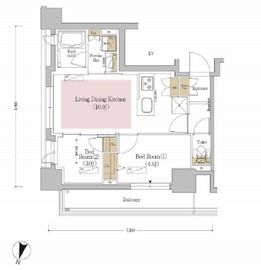 アーバネックス文京本郷 702 間取り図