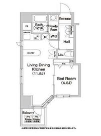 コンフォリア浅草橋DEUX 1203 間取り図