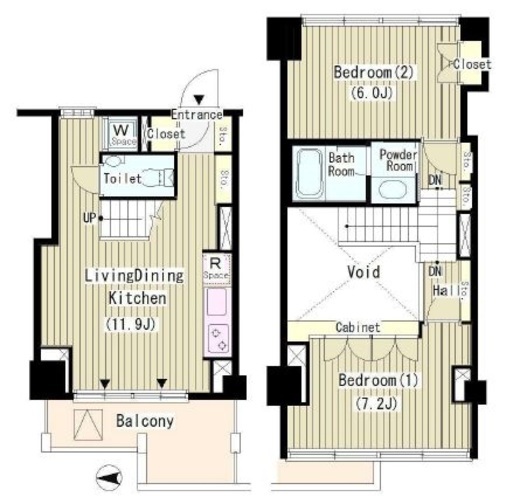 ROKA TERRAZZA （ロカテラーザ） 2502 間取り図