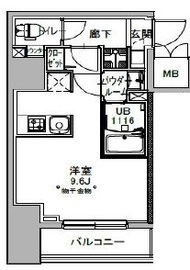 S-RESIDENCE八丁堀una (エスレジデンス八丁堀ウーナ) 101 間取り図