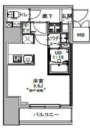 S-RESIDENCE八丁堀una (エスレジデンス八丁堀ウーナ) 304 間取り図