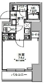 S-RESIDENCE八丁堀una (エスレジデンス八丁堀ウーナ) 301 間取り図