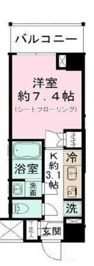 Sunflower Garden (サンフラワーガーデン) 206 間取り図