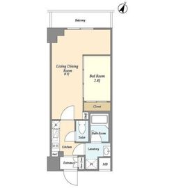 プラート宮坂 207 間取り図