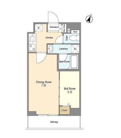 プラート宮坂 202 間取り図