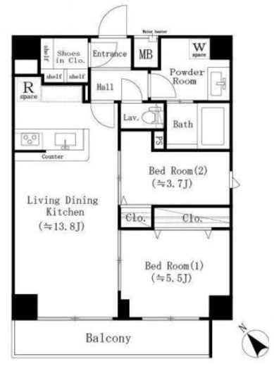 MAISON.O. (メゾン・オー) 103 間取り図