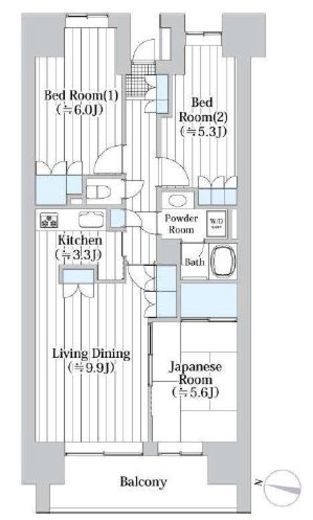 イーストパークス大島サザンスクエア 11階 間取り図