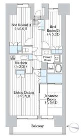 イーストパークス大島サザンスクエア 11階 間取り図