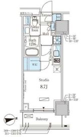 パークアクシス大塚 411 間取り図