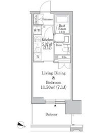 六本木グランドタワーレジデンス 2階 間取り図