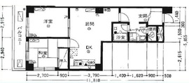 ゾンネンハイム元麻布 6階 間取り図