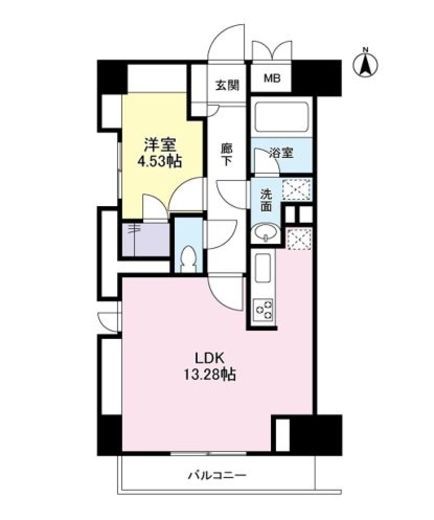 ジ・アパートメントヒルトップ中野 8階 間取り図