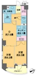 カスタリア池袋 701 間取り図