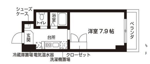 ローズウッド・ハイツ門前仲町 510 間取り図