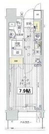 レックス海岸通りレジデンス 6階 間取り図