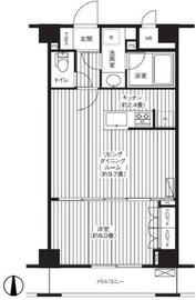 グランハイツ東新宿 202 間取り図