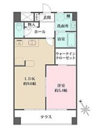 アビオン中野坂上 A115 間取り図