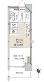 CAVANA錦糸町 (カバナ錦糸町) 401 間取り図