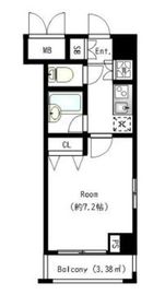 パレステュディオ銀座2丁目 4階 間取り図