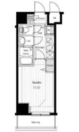 グランド・ガーラ銀座 3階 間取り図