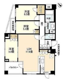 ブランズ大井仙台坂ウエストヒル 3階 間取り図