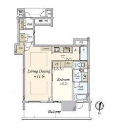 THE TOYOSU TOWER 7階 間取り図