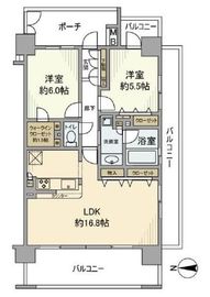 スカイクレストビュー東京 4階 間取り図