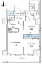 ラティエラ練馬 1001 間取り図