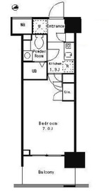 パークキューブ武蔵小杉 1302 間取り図