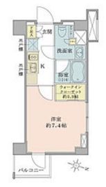 アプリーレ池上 5階 間取り図