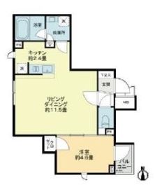 R78番館白金高輪 201 間取り図