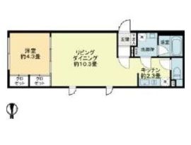 R78番館白金高輪 102 間取り図