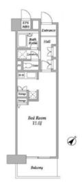 プラザ勝どき 308 間取り図