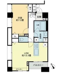 クロスレジデンス蒲田 1602 間取り図