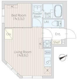 FIRM西新宿 203 間取り図