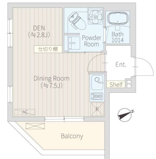 FIRM西新宿 403 間取り図