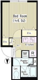 パークヒルズ経堂 207 間取り図