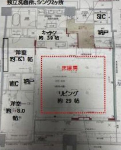 富久クロスコンフォートタワー(Tomihisa Cross)  54階 間取り図