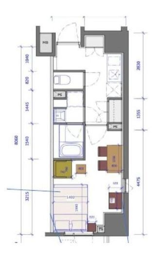 ガリシア新宿御苑 10階 間取り図