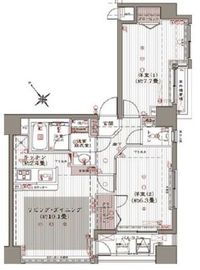 アヴァンティーク銀座2丁目 6階 間取り図