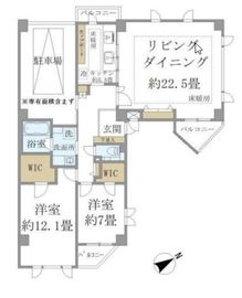 パークフロント大山 201 間取り図