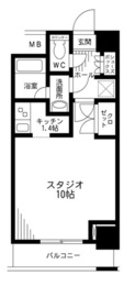 レジディア九段下 1105 間取り図