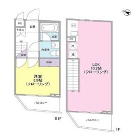 シルバラード広尾 202 間取り図