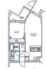 グランデュオ駒沢10 (GranDuo Komazawa 10) 205 間取り図